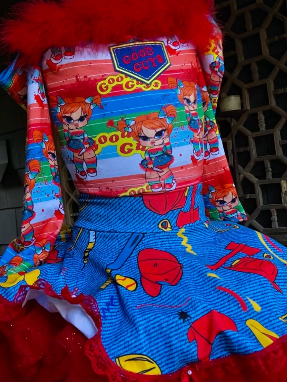 6/7T Girl Chucky outfit